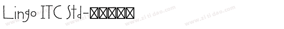 Lingo ITC Std字体转换